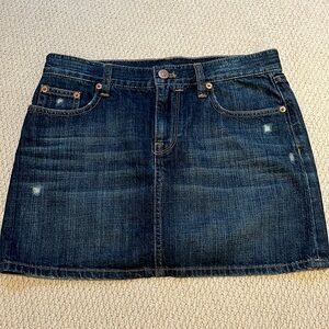 Vintage J.Crew mini low-rise denim jean skirt